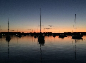 Marion MA harbor sunset