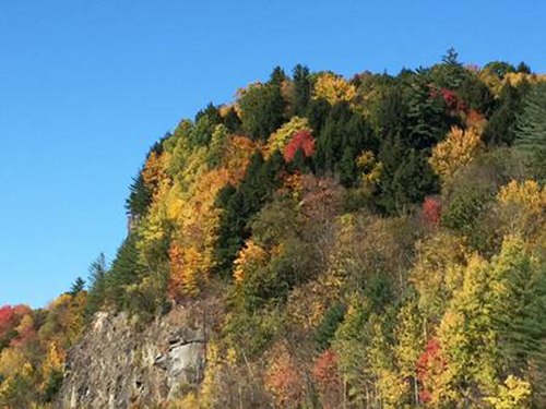 Vermont mountains fall colors