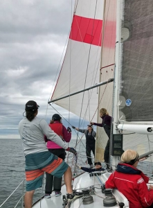 CHARIAD crew wins first Corinthian Yacht Club race