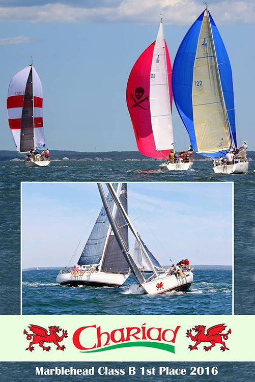 CHARIAD sailboat poster, Marblehead, Class B, 1st Place, 2016