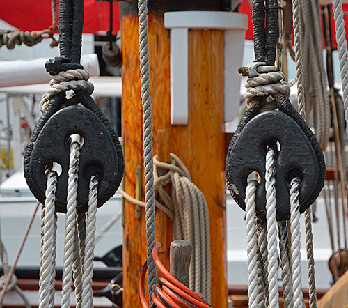 key west sailing vessel rope pulley