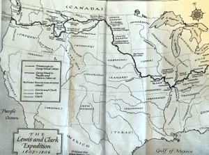 Lewis & Clark Expedition trail map