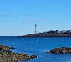 Marblehead Harbor in March before CHARIAD is moored for the sailing season