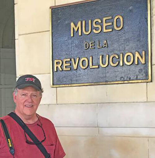 Rick Williams CHARIAD skipper at Museo de la Revolucion Havana Cuba