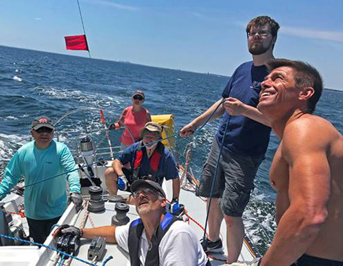 CHARIAD crew sailing Patton Bowl race 