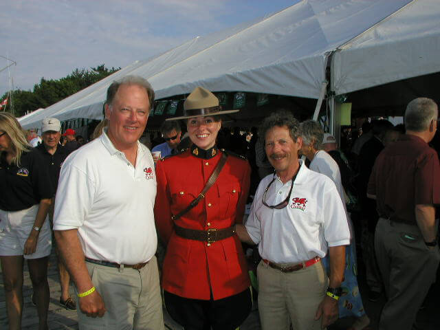 Rick Williams with Mounty and Herb in Halifax Nova Scotia