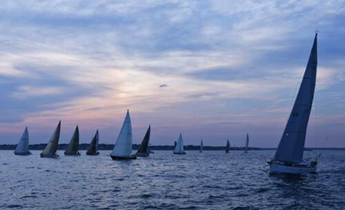 CHARIAD's starting class in sailing race to Provincetown