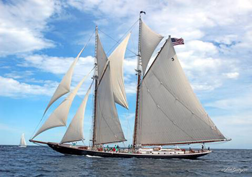 CHARIAD sailing during Schooner Festival, Gloucester, MA