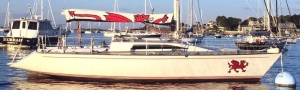 CHARIAD moored at Boston Yacht Club, Marblehead MA