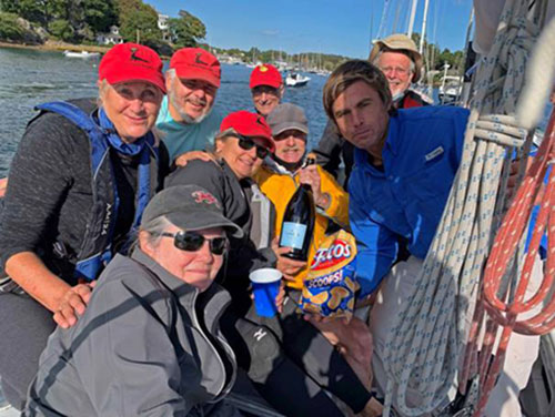 CHARIAD crew after race celebration 2020